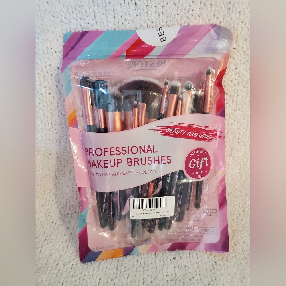 16 pc Professional Make Up Brush Set
